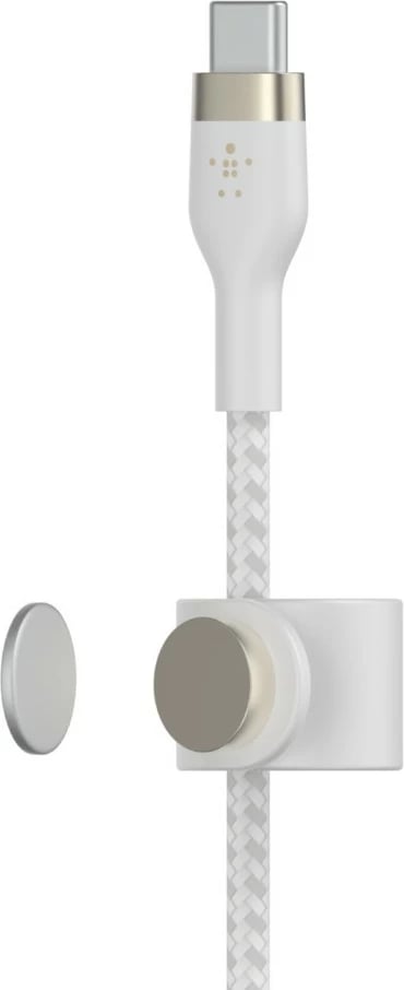 Kabllo Belkin BOOST↑CHARGE PRO Flex, 2 m, USB C, USB 2.0, Bardhë