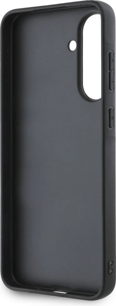 Mbështjellës Karl Lagerfeld Fixed Glitter Ikonik Logo Metal Pin për Samsung Galaxy A56, i zi