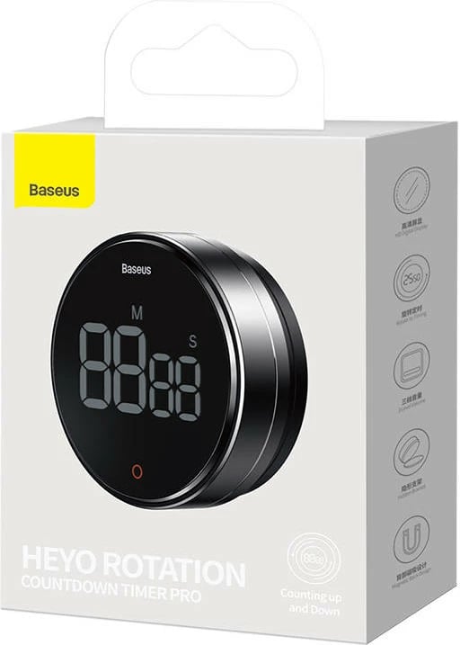 Timer Baseus Heyo Pro FMDS000013, digjital, LED, gri