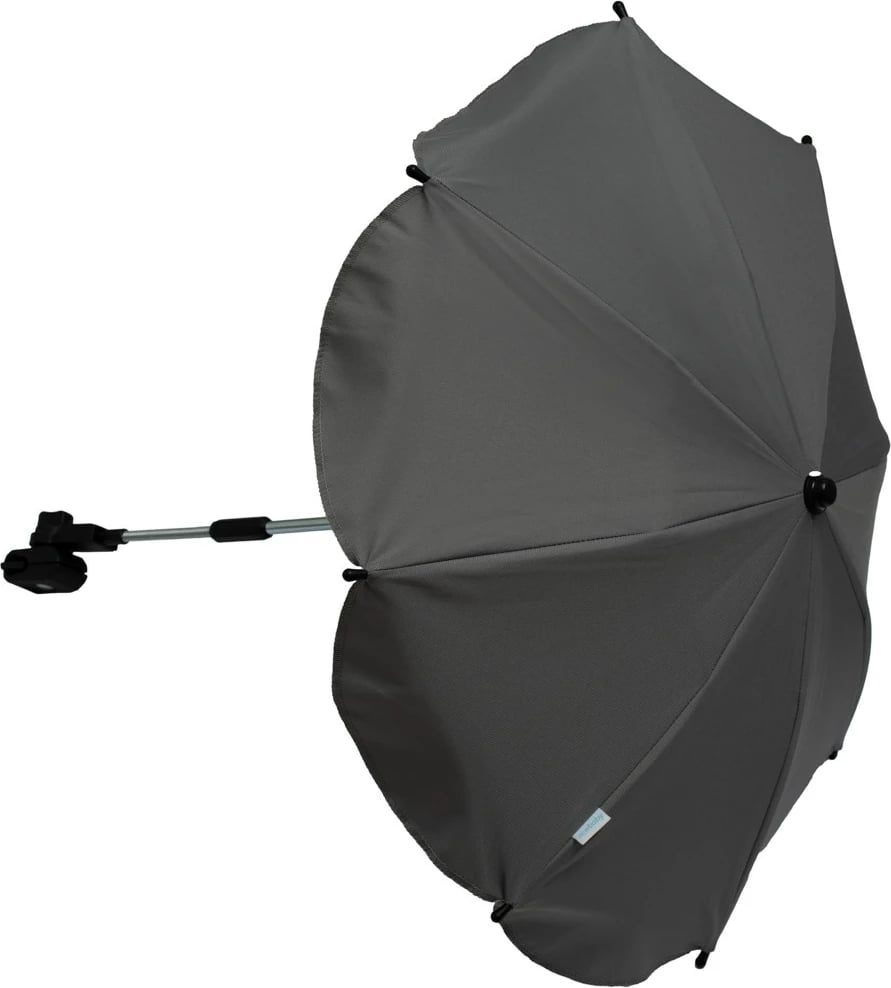 çadër dielli për karrocë bebe, New Baby, universale, diametër 65 cm, rregullim me sustë, gri