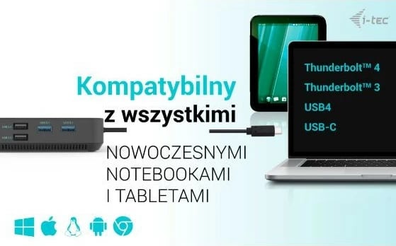 Docking station i-tec C31TRIPLE4KDOCKPDPRO, USB-C, HDMI, 2x DisplayPort, Power Delivery 100W, E zezë