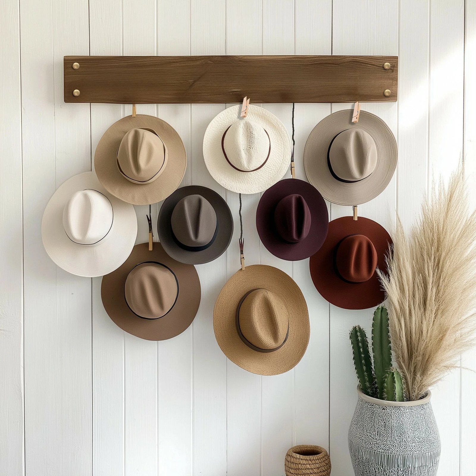 Raf dekorativ prej druri për mur, Skye Decor, Raf288