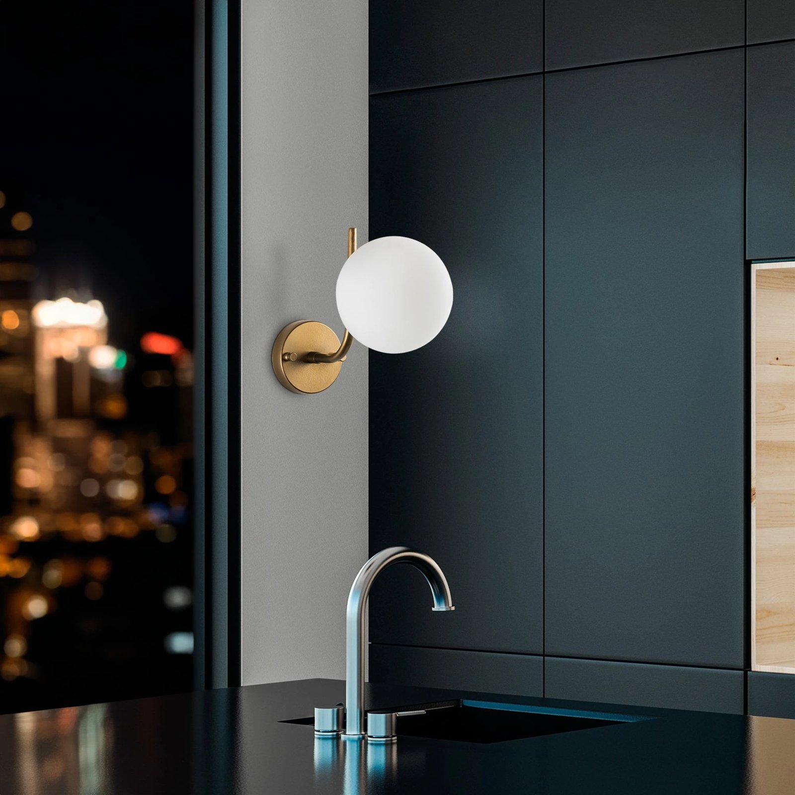 Llambë muri Opviq, Antler - 15015, ngjyrë ari