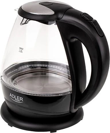 Çajnik elektrik xhami, Adler AD 1224, 1.5 L, 2200W, ndriçim LED, i zi