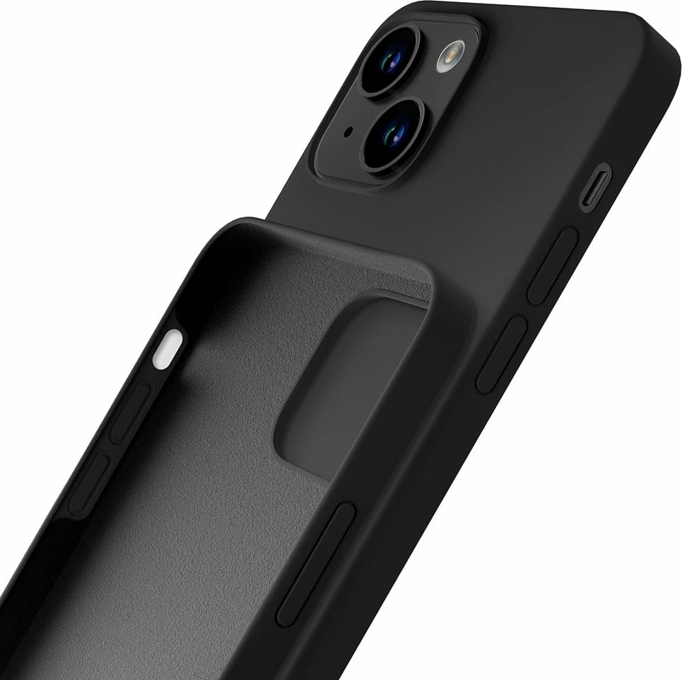 Mbështjellës silikon për celular 3mk Protection për iPhone 15 Plus, zi