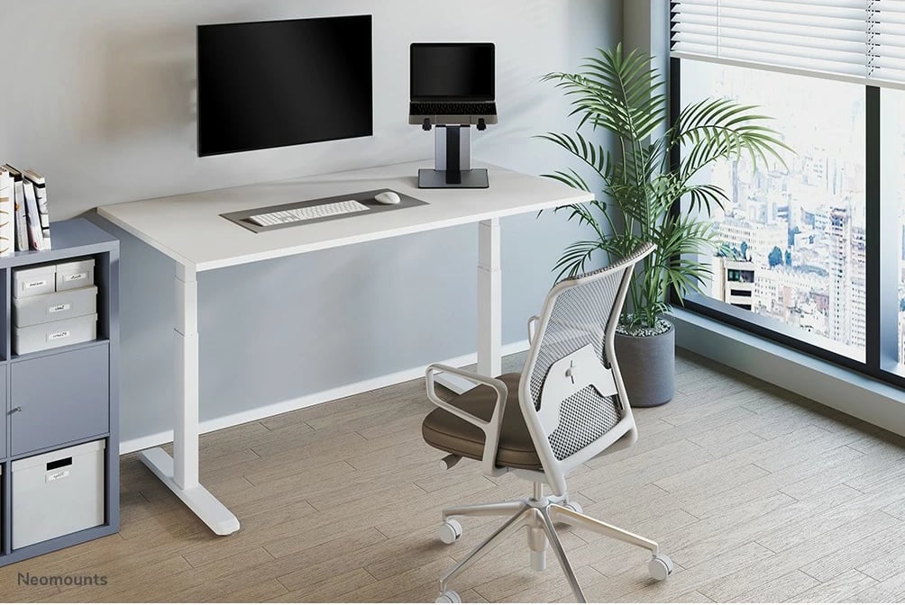 Mbajtës laptopi Neomounts Newstar NSLS200, plastikë, i palosshëm, 10-17 inç, argjend