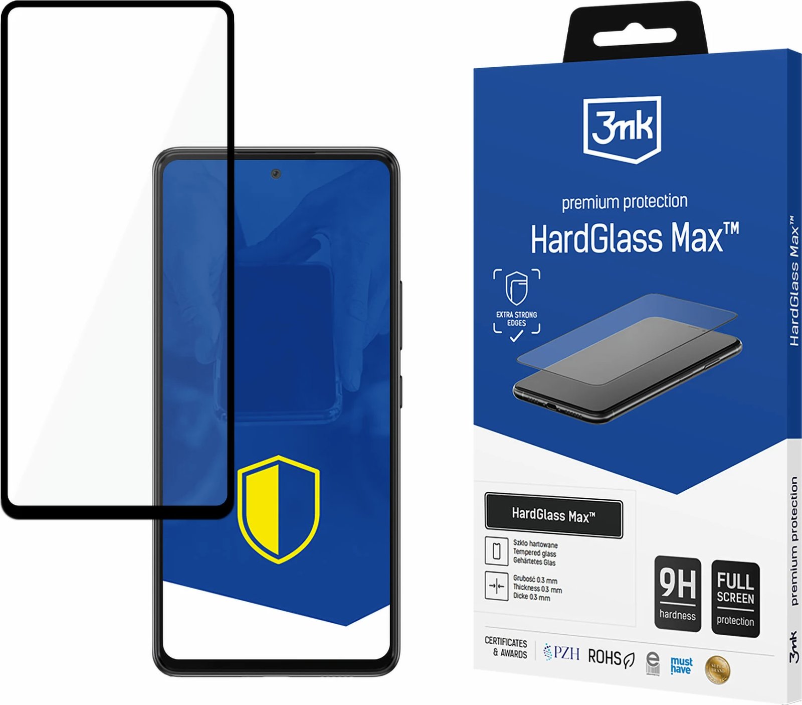 Xham i temperuar 3mk HardGlass Max për Samsung Galaxy A53 5G