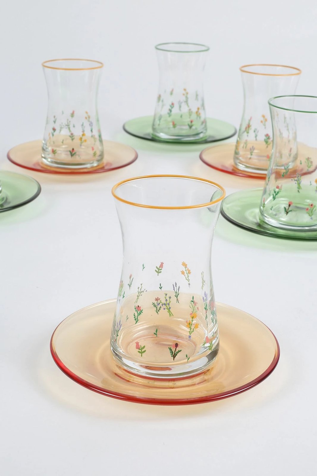 Set gotash çaji (12 copë), Hermia Concept, dizajn botanik