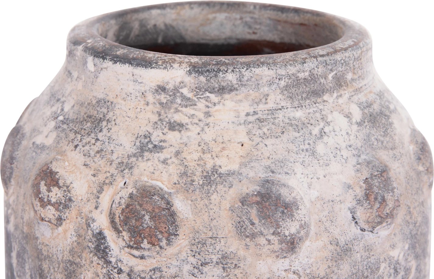 Vazo dekorative tavoline, terrakote, ngjyrë gri, VERMO FH4392, 20x19cm Vazo dekorative tavoline, terrakote, ngjyrë gri, VERMO FH4392, 20x19cm