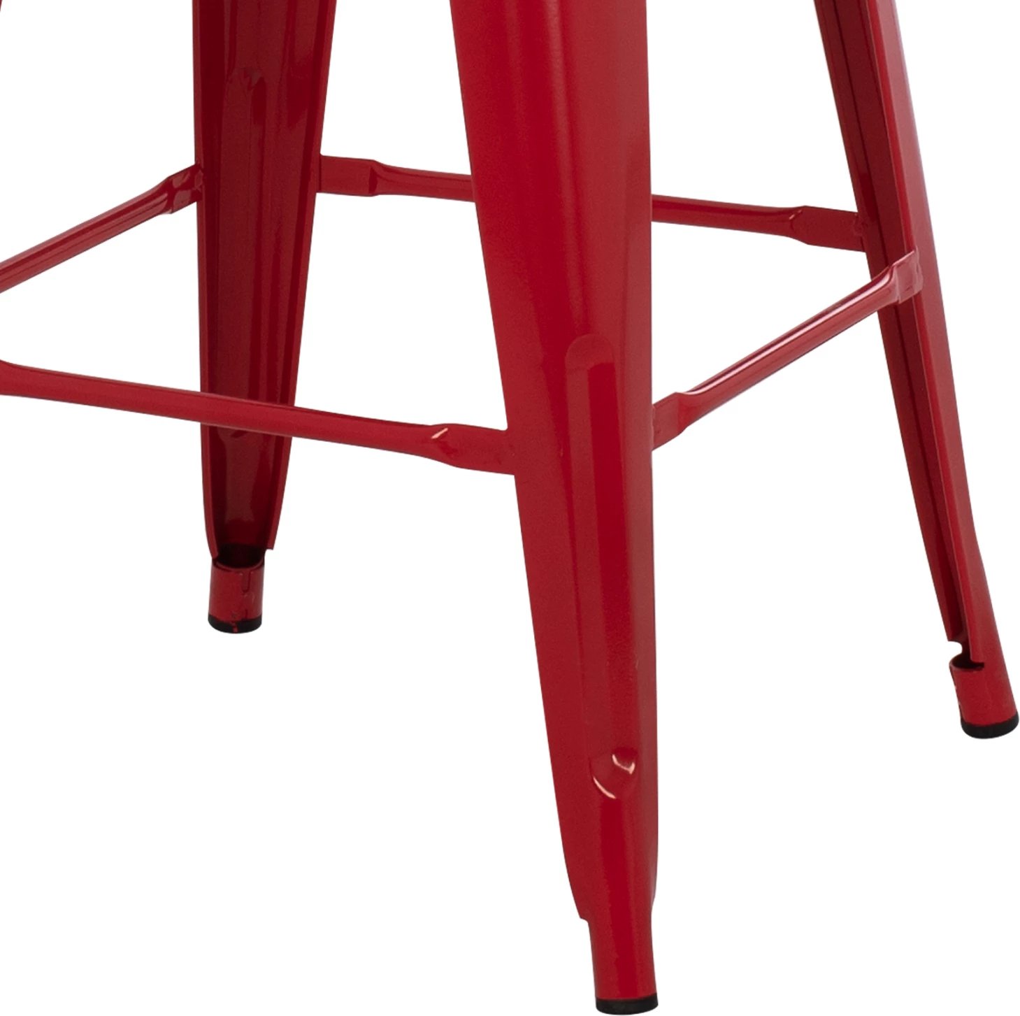Karrige për bar, lartësi mesatare, MELITA-PRO, FH8573.44, metalike, ngjyrë e kuqe, 43x43x67H cm