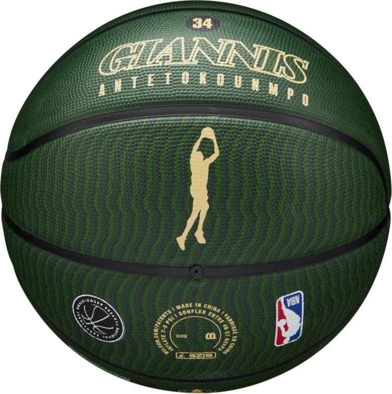 Top basketbolli Wilson NBA Giannis Antetokounmpo, jeshil