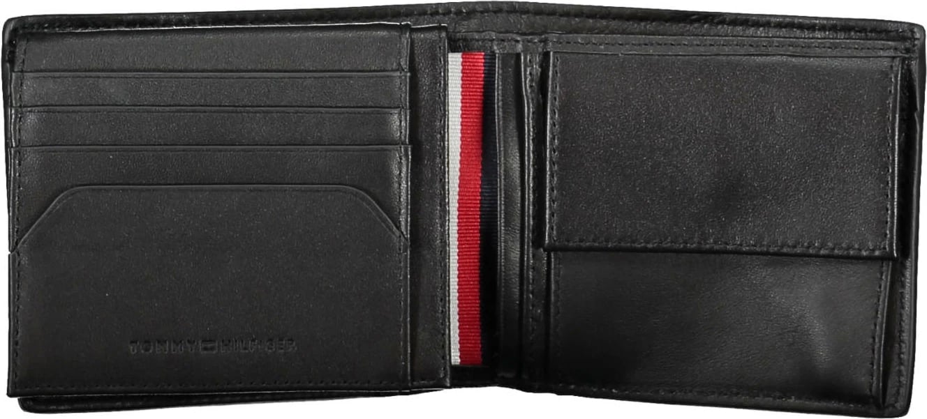 Portofol për meshkuj TOMMY HILFIGER, i zi