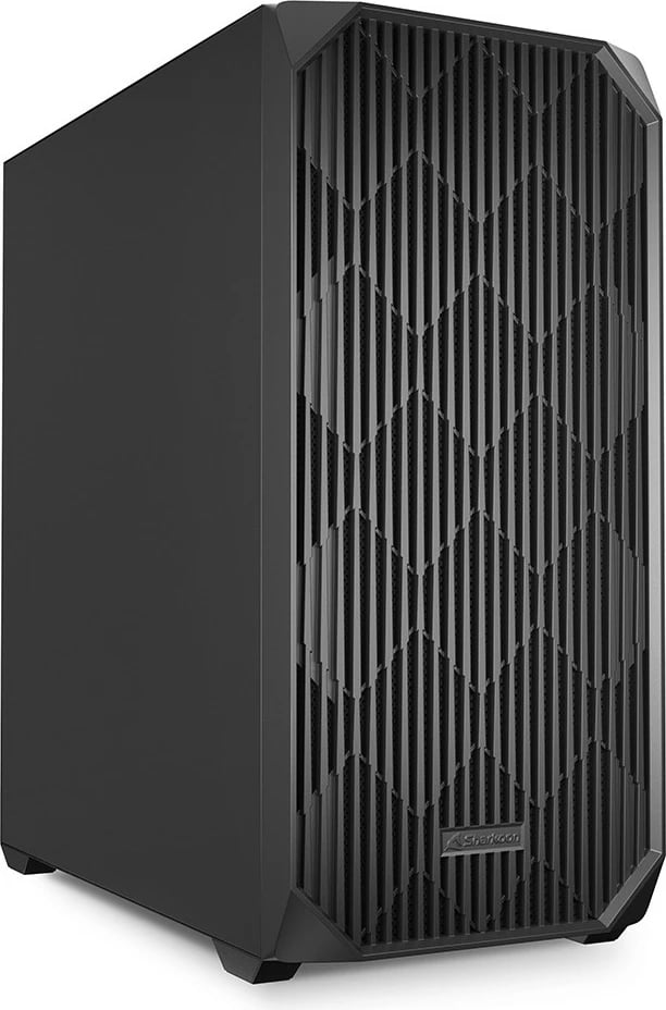 Kasë Sharkoon AK3 ATX, midi tower, metal, e zezë