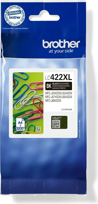 Toner Brother LC422XLBK, 3000 faqe, Ngjyrë e zezë Toner Brother LC422XLBK, 3000 faqe, Ngjyrë e zezë