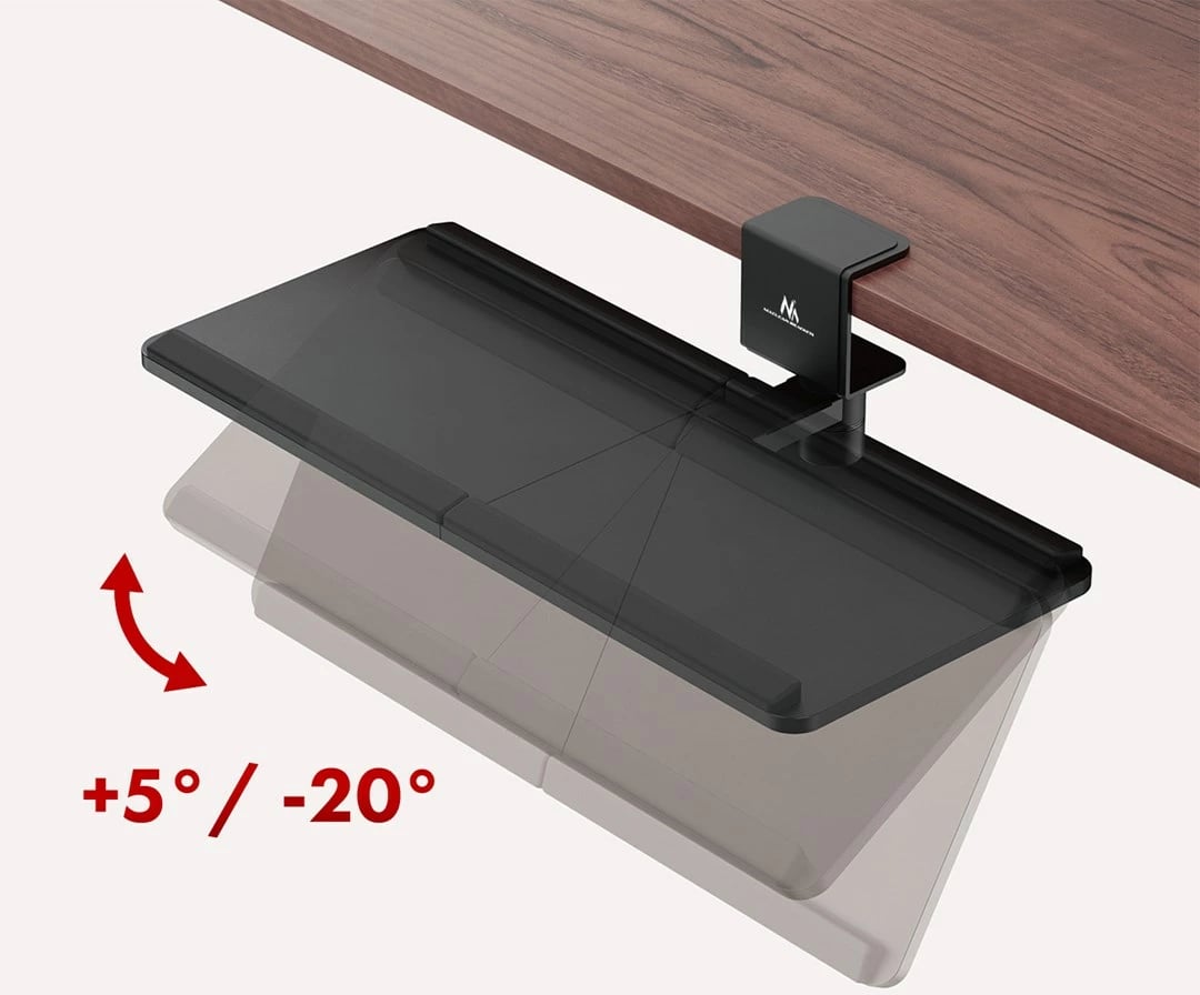 Mbajtës tastiere Maclean MC-108 B, nën tavolinë, i zi Mbajtës tastiere Maclean MC-108 B, nën tavolinë, i zi