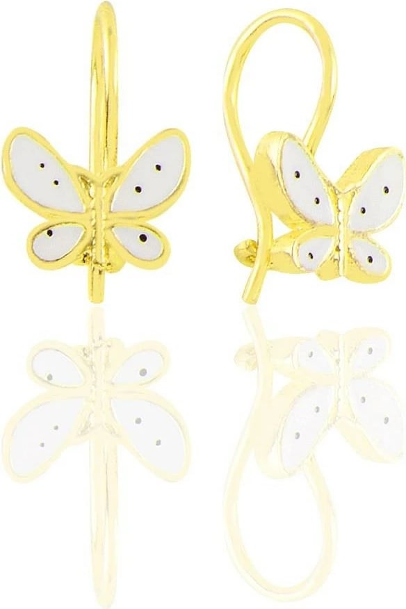 Vathë argjendi flutur, ngjyrë ari, Jumeon, 15mm