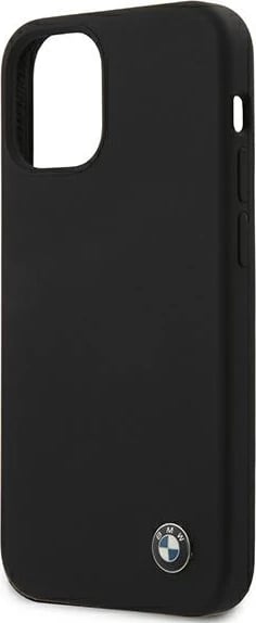 Mbështjellës BMW Silicone Signature për iPhone 12 mini, 5.4", i zi