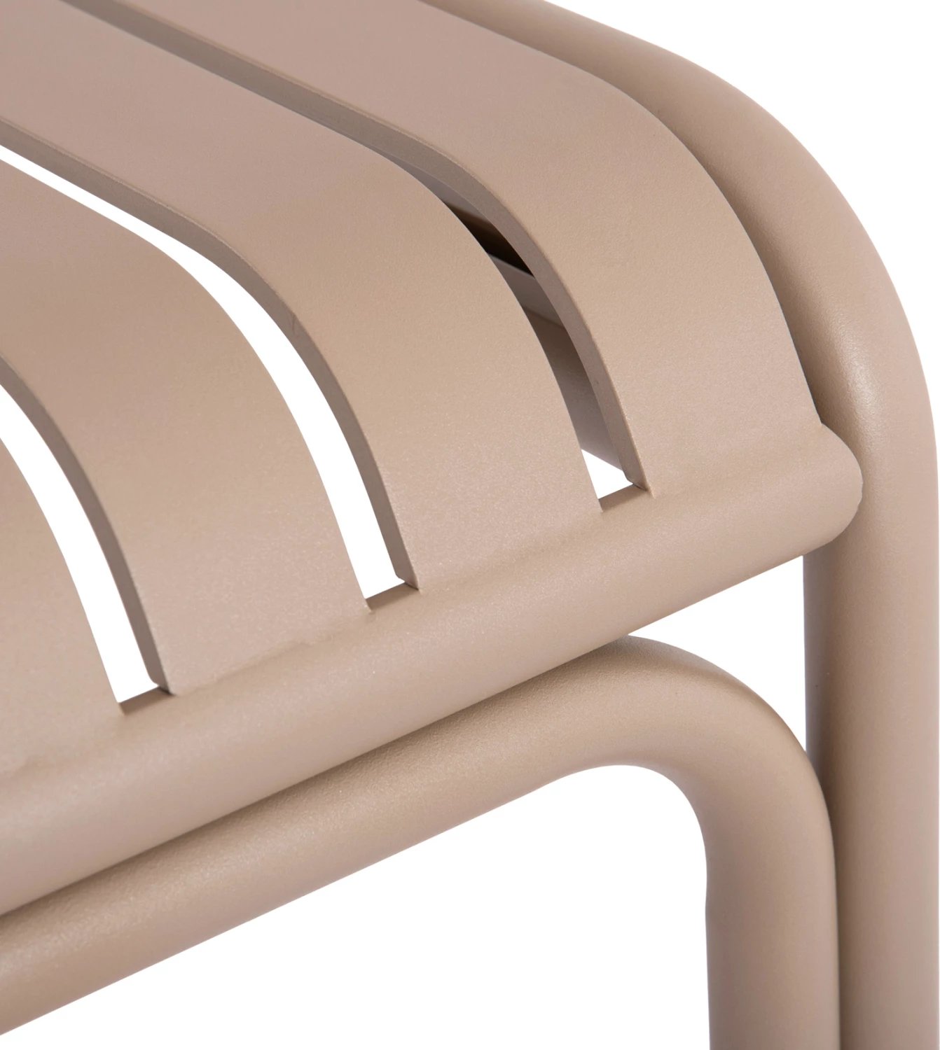 Tavolinë katrore për jashtë, alumin, ngjyrë shampanje, RACHEL FH6338.04, 80x80x76cm