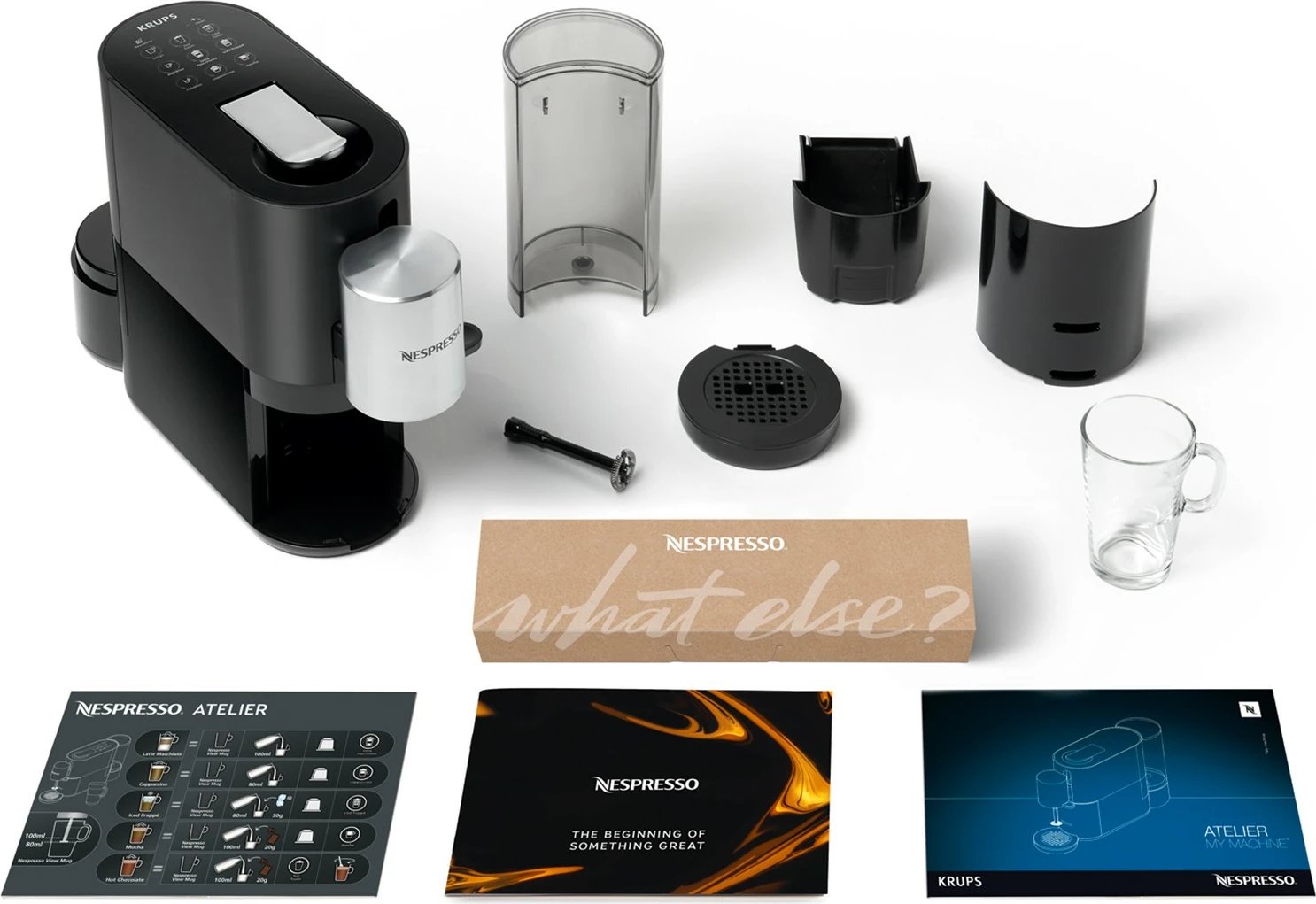 Aparat kafeje kapsulë Krups Nespresso XN8908, 1L, 1500W, e zezë