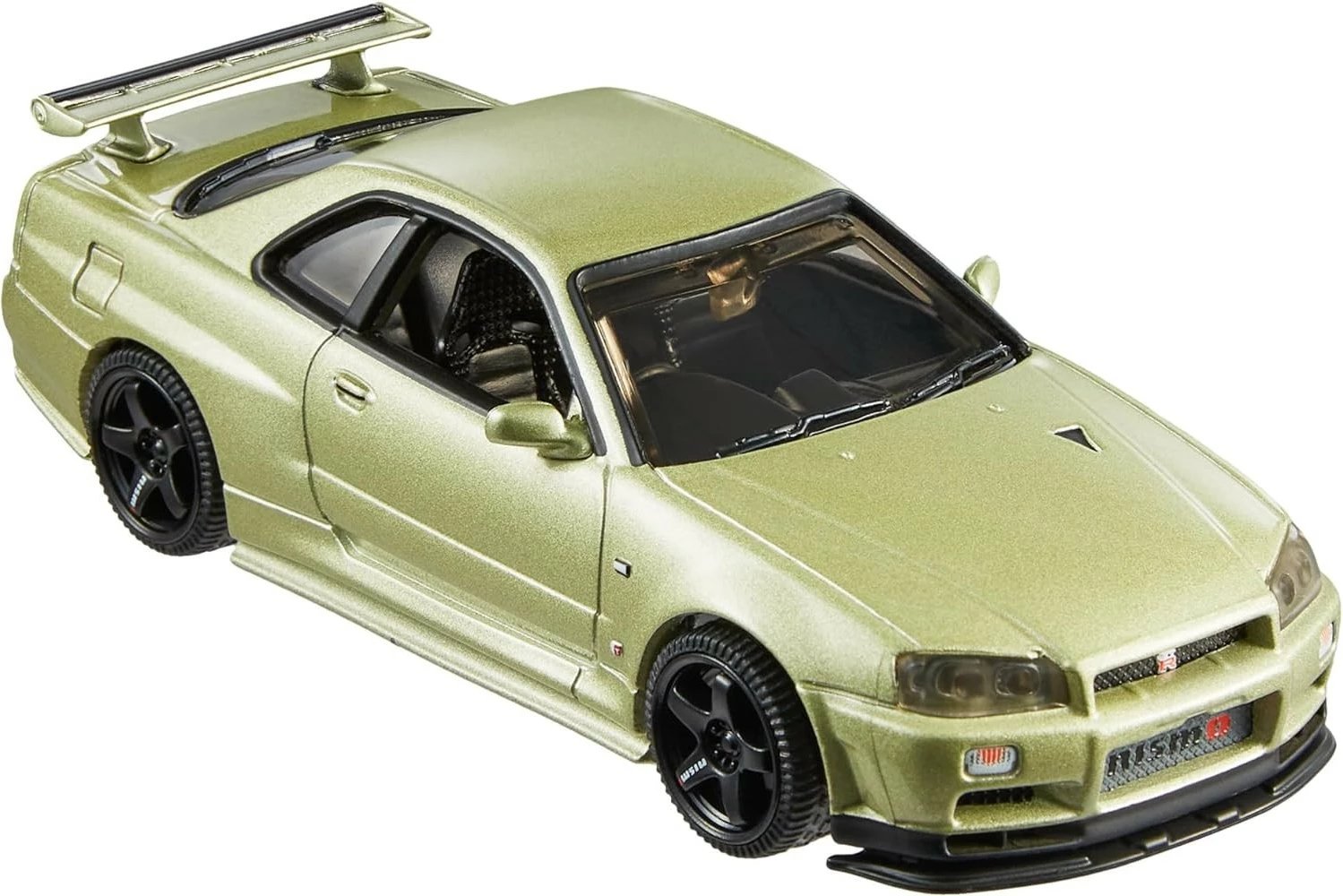 Makine lodër Hot Wheels Nissan Skyline GT-R (BNR34) V-spec II Nur me pjesë NISMO, 1:43, Ari