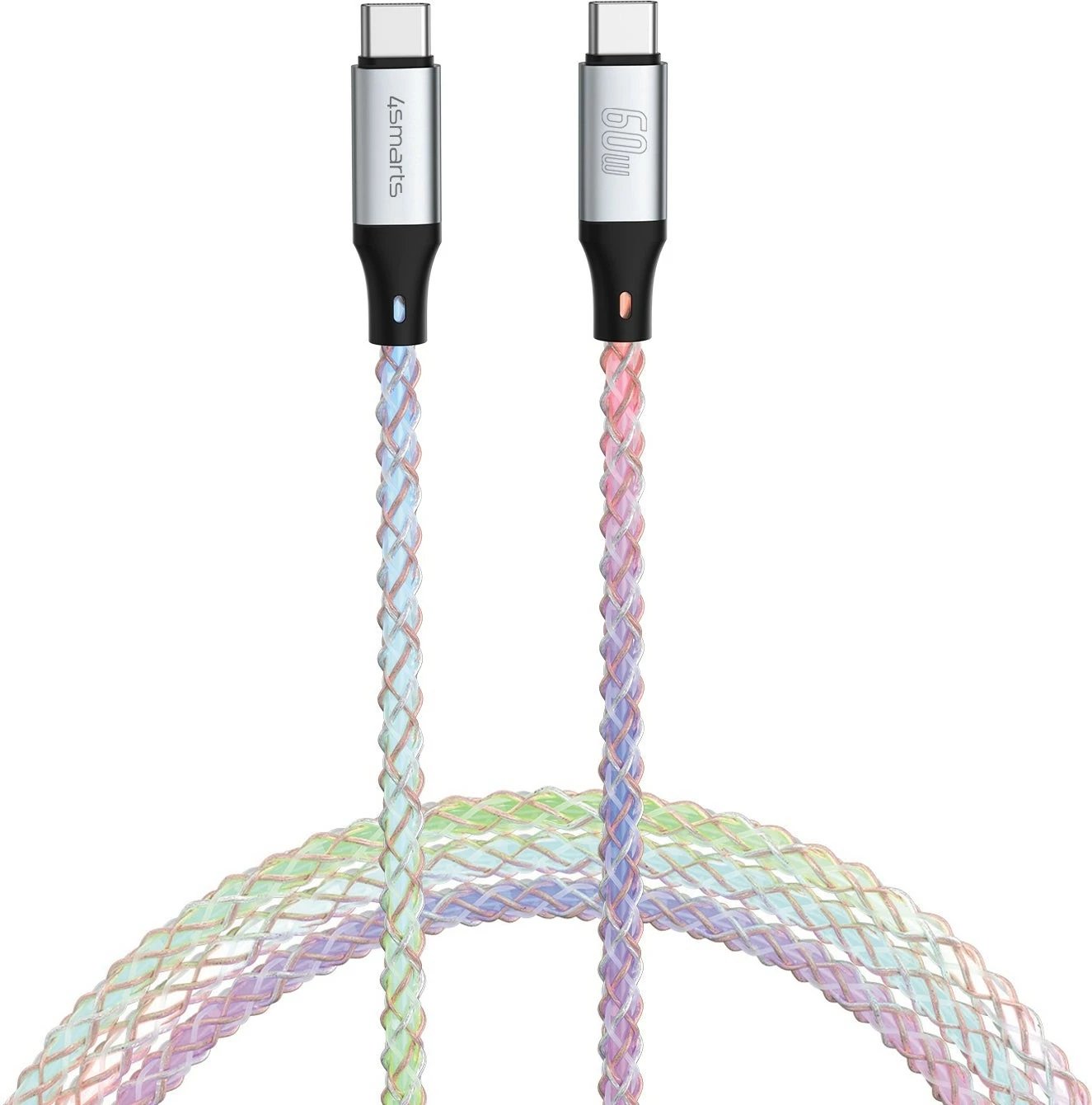 Kabllo USB-C 4smarts RGBCord 60W 1.5m