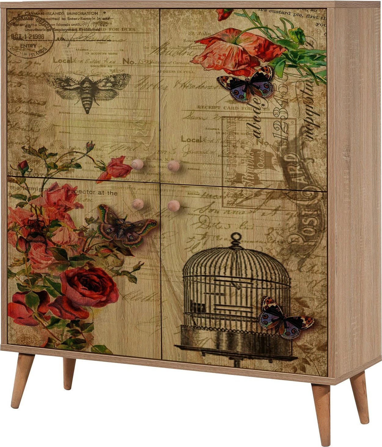 Dollap multifunksional Hanah Home, Multilux - 734, ngjyrë lisi Sonoma