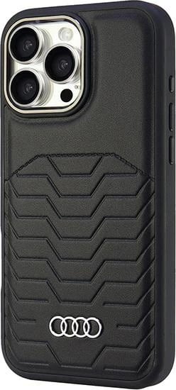 Mbështjellës Audi Synthetic Leather MagSafe për iPhone 16 Pro Max 6.9", i zi