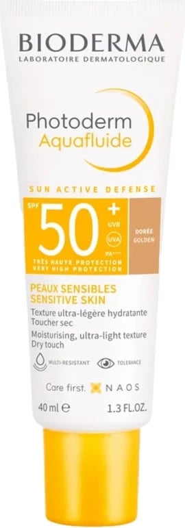 Krem për fytyrë me SPF Bioderma Photoderm Aquafluide Golden unisex 40ml