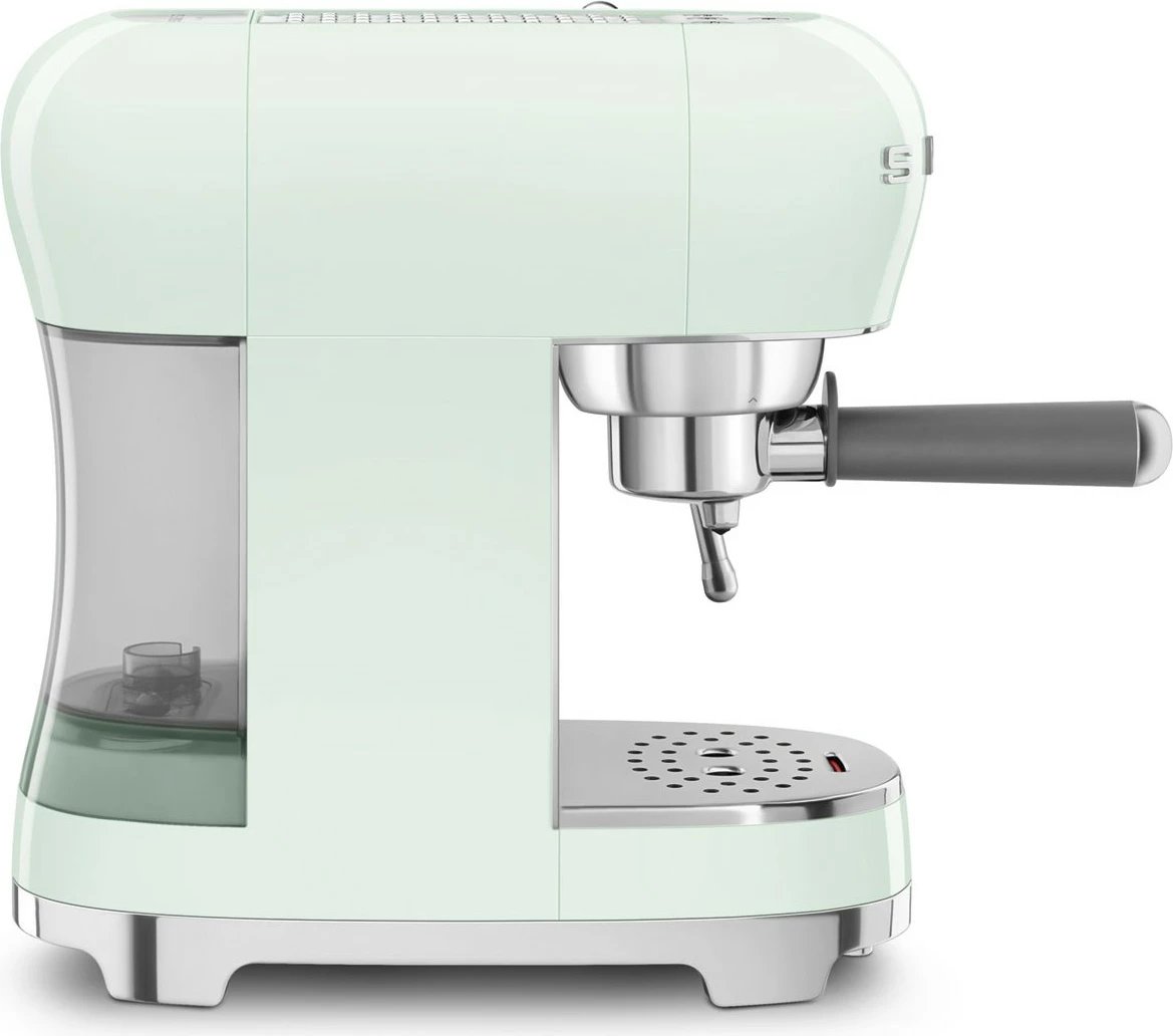 Aparat espresso SMEG ECF02PGEU, 1.1L, 15 bar, jeshil