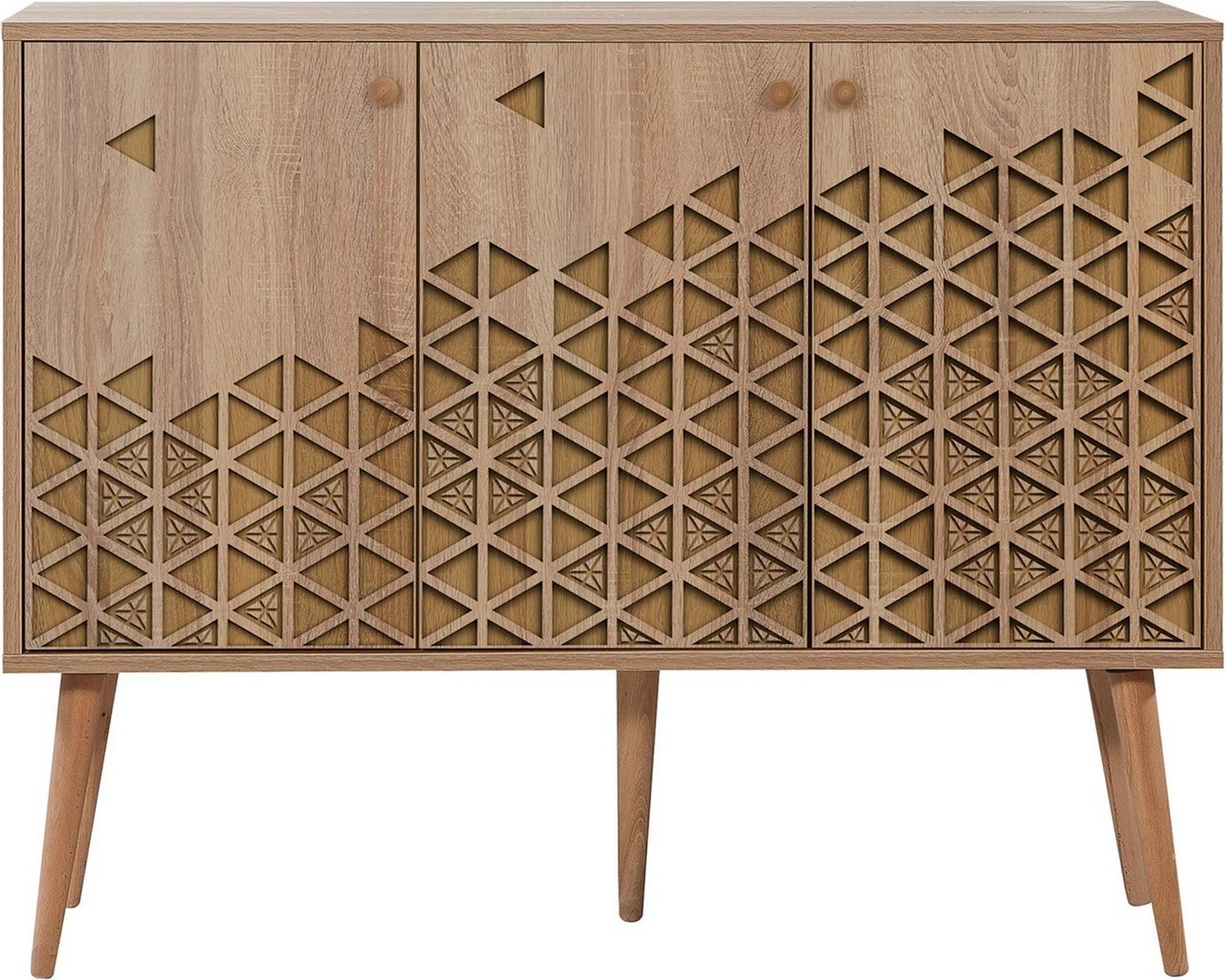 Konsolë Hanah Home, Mega, 120, ngjyrë lisi Sonoma