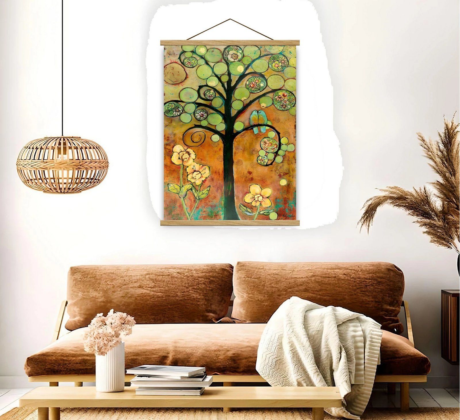 Pikturë dekorative me kornizë, shumëngjyrëshe, Wallity, MRG26, 50x70cm