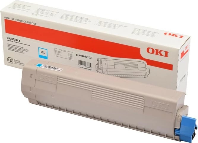 Toner OKI C823 Cyan HC 46443103