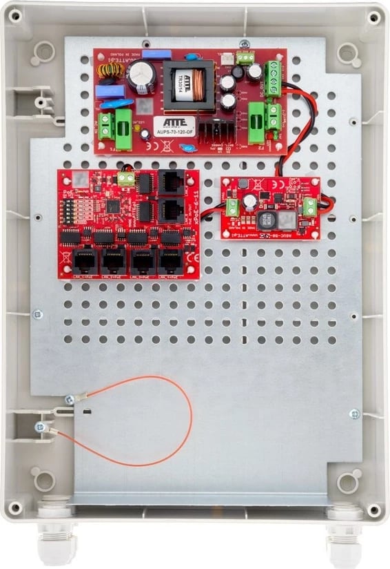 Switch PoE 5-portësh ATTE IPUPS-5-11-XL2, me buffer power