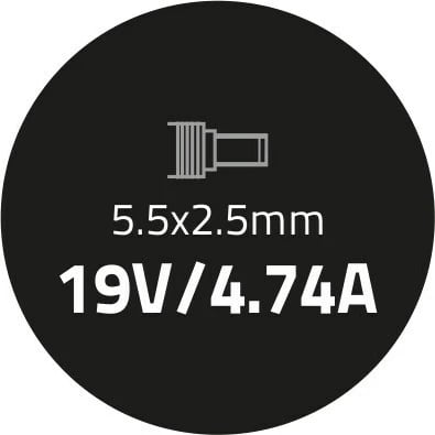 Karikues laptopi Qoltec 50071, 90W, i zi