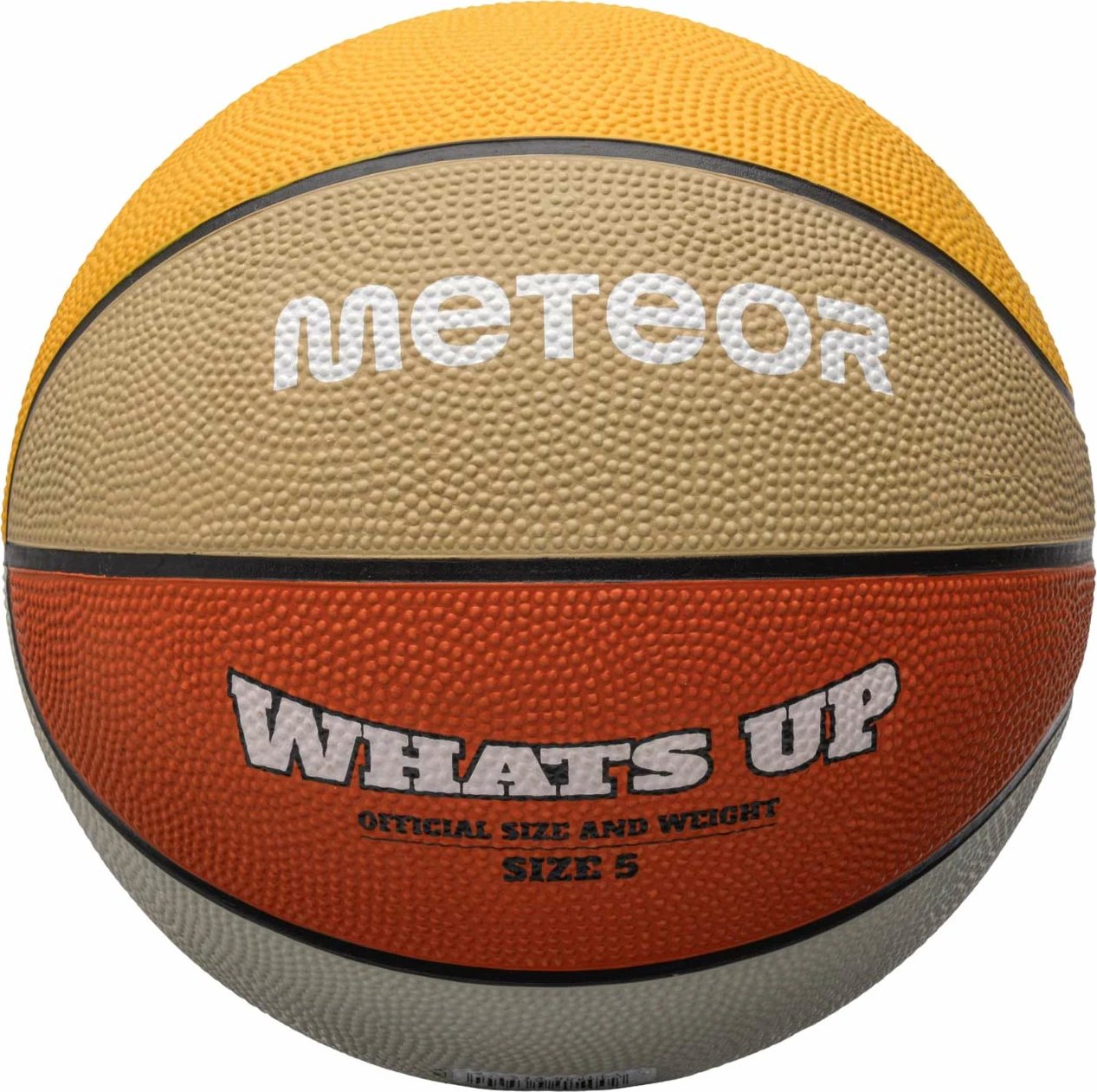 Top basketbolli Meteor, portokalli-bezhë