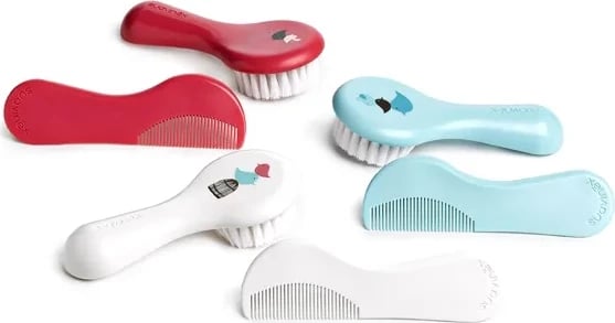 Set brushë dhe krehër për foshnje Suavinex 0m unisex bardhë
