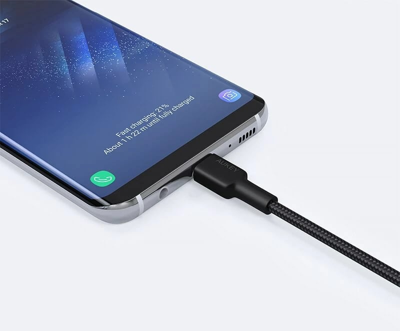 Kabllo AUKEY CB-CD30 USB-C Type-C PD 3A 0.9m, e zeza