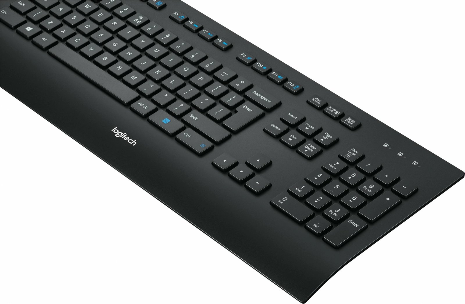 Tastierë Logitech K280e, full-size, me kabllo USB, AZERTY, e zezë