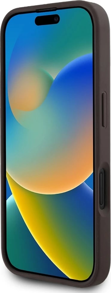 Mbështjellës Guess 4G Circle Classic Logo MagSafe për iPhone 16, Kafe Mbështjellës Guess 4G Circle Classic Logo MagSafe për iPhone 16, Kafe