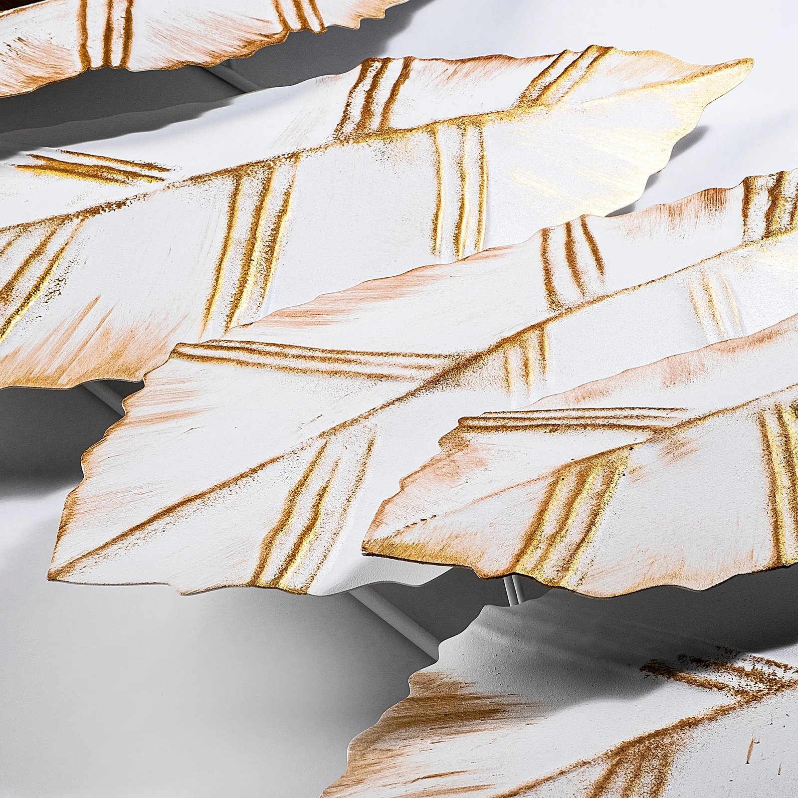 Aksesor dekorativ metalik për mur, Wallity, Hornbeam 3, shumëngjyrësh, 52x114cm