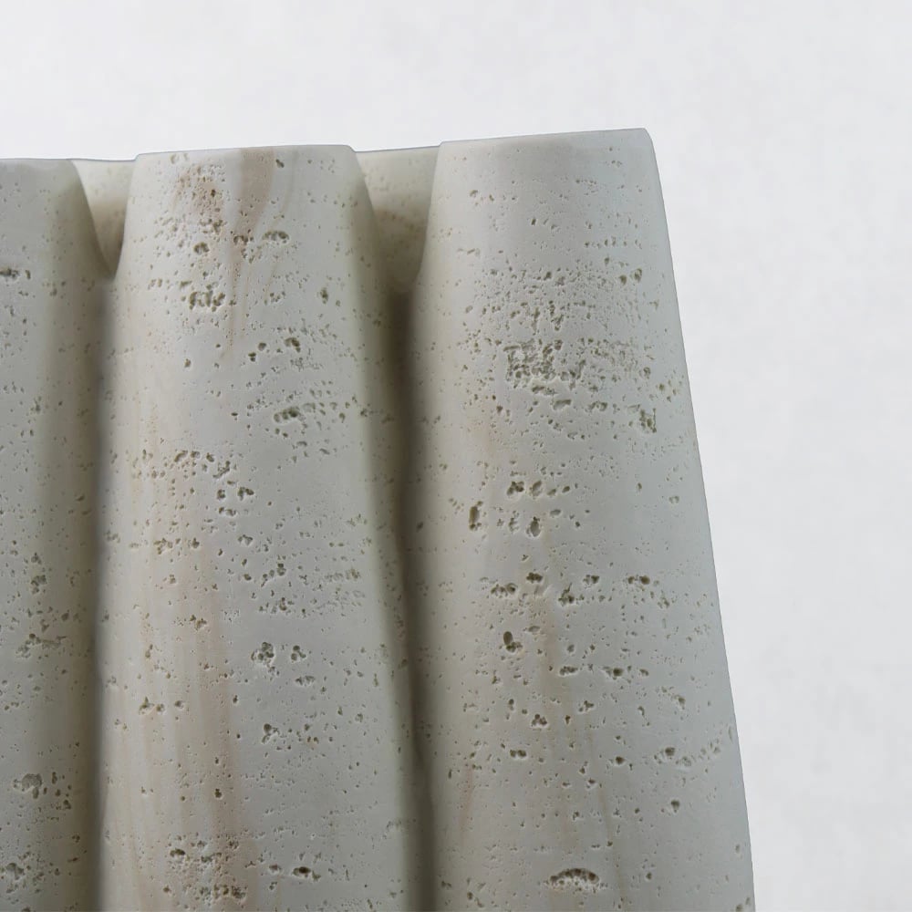 Vazo ORIN III, rezinë, bezhë, 23x15.5x38cm