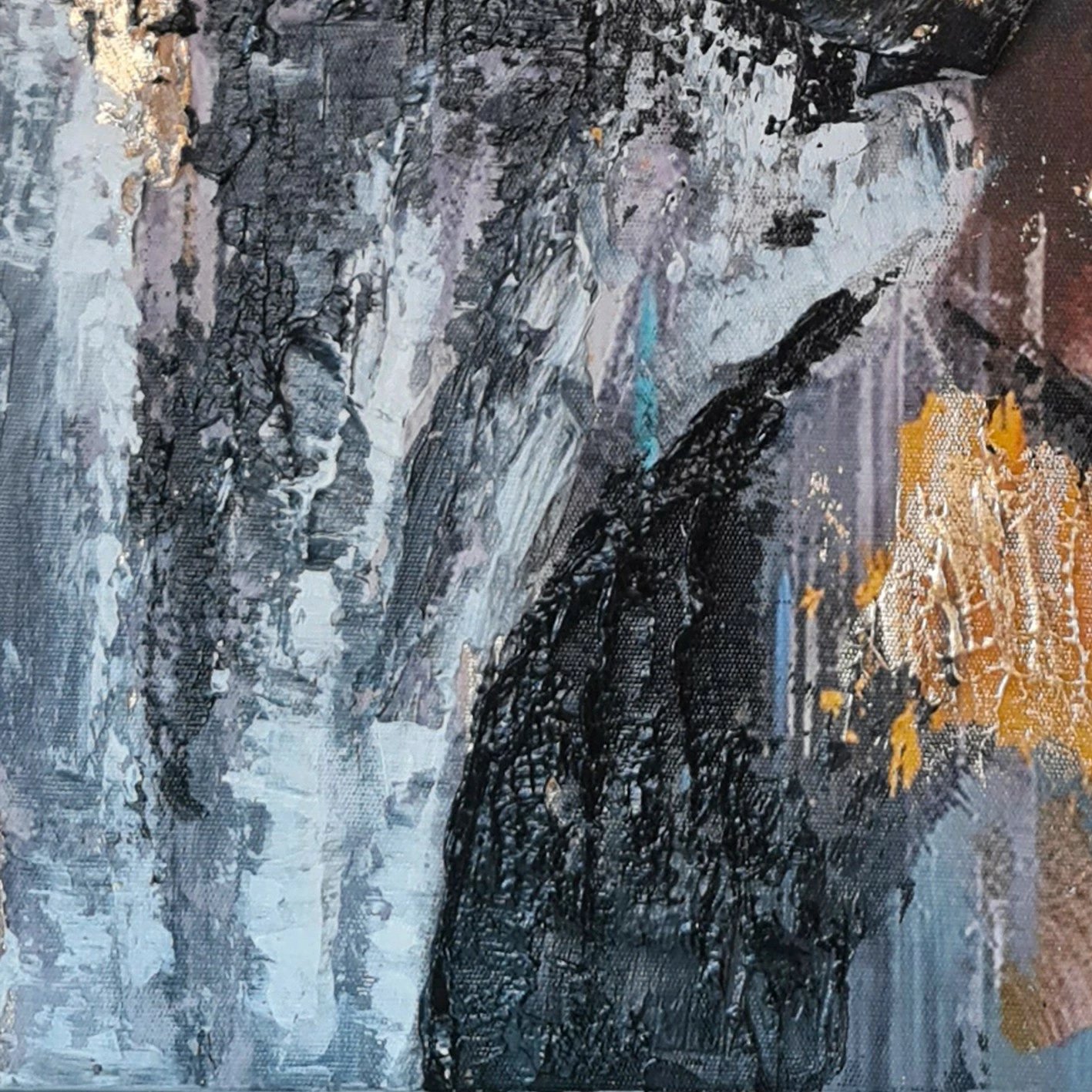 Pikturë dekorative me vaj, Wallity, OPL340522 - 100100, shumëngjyrëshe, 100x100cm