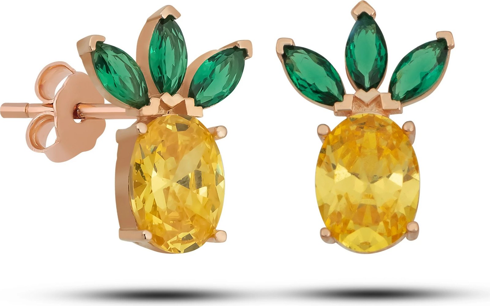 Vathë argjendi Jumeon, NRZ99282, ngjyrë rozë ari, e verdhë, e gjelbër