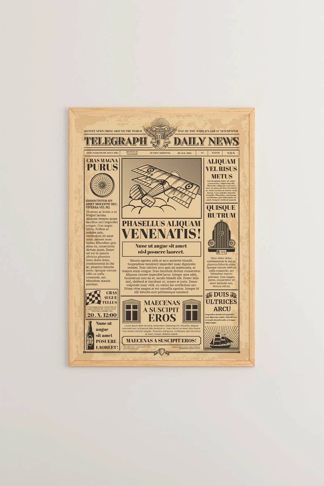 Pikturë dekorative me kornizë, shumëngjyrëshe, NWSPPRMDL4