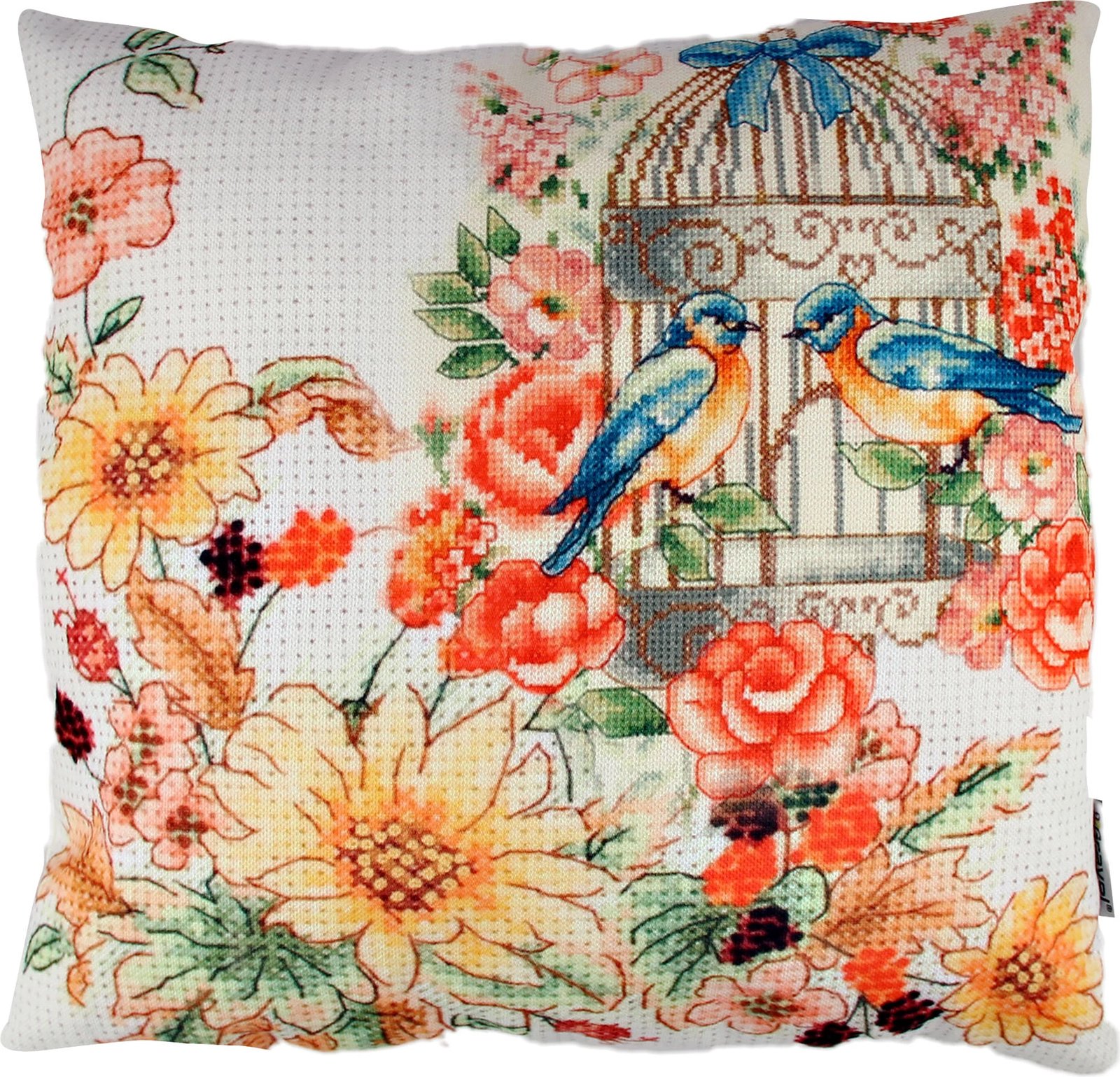 Jastëk dekorativ Evila Originals, A10833, shumëngjyrësh, 43x43cm