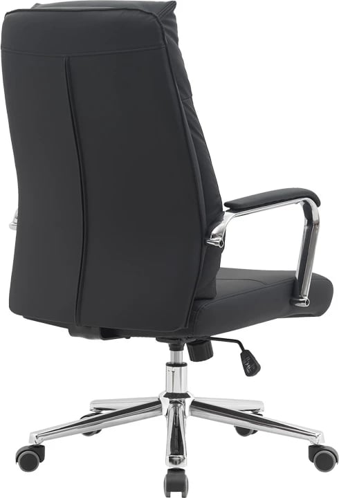 Karrige menaxheri për zyre, lëkurë artificiale e zezë, Siquel