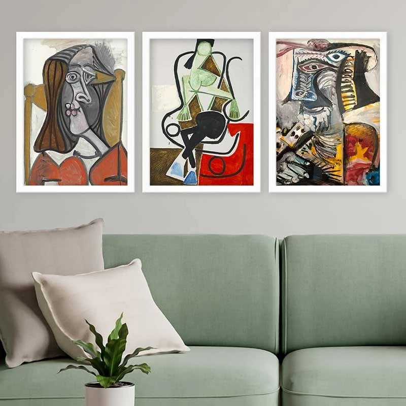 Pikturë dekorative me kornizë (3 copë), Wallity, 3BC_UNPP10_3545