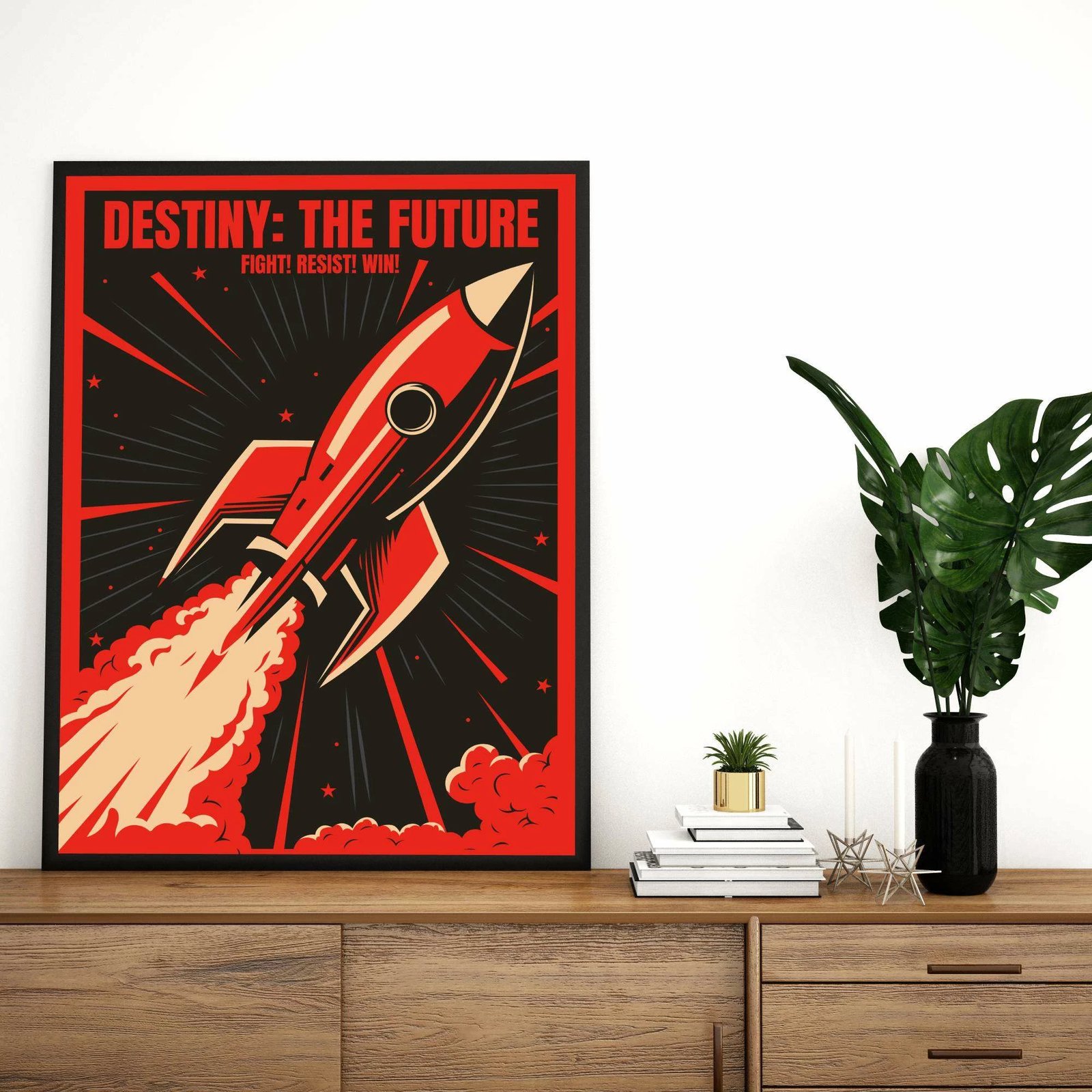 Pikturë dekorative me kornizë MDF, shumëngjyrëshe, Wallity, Mp-00121, 21x30cm