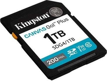 Kartë memorie SD Kingston Canvas Go Plus 1TB, SDXC, 200MB/s, Class10 U3 V30