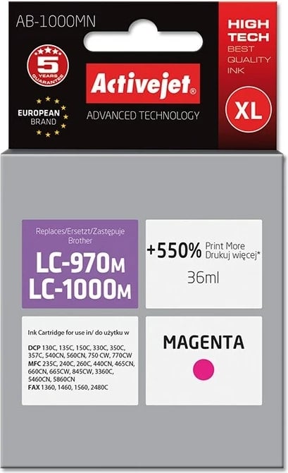 Ngjyrë zëvendësuese Activejet për printer Brother, Supreme; 35 ml 